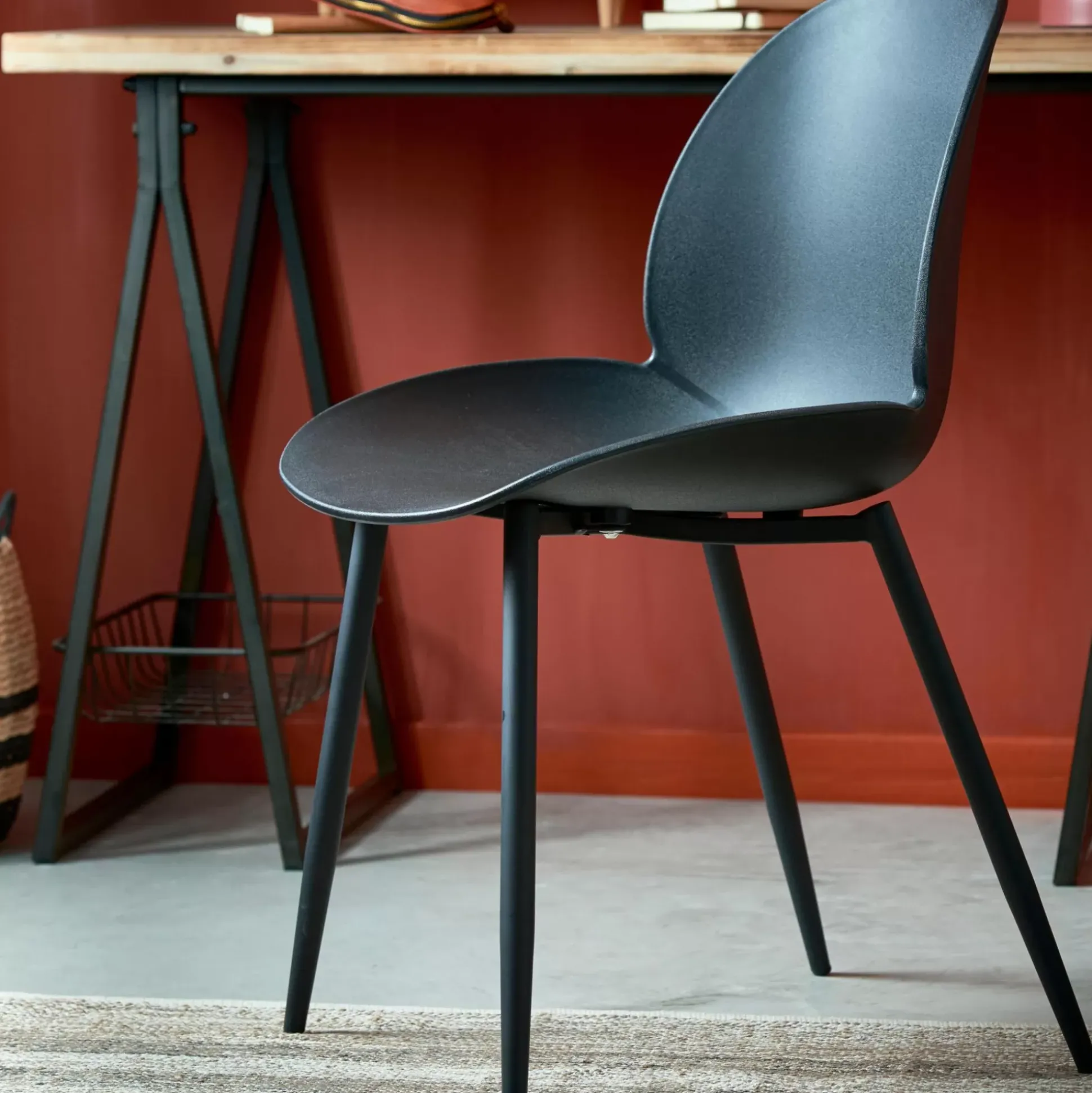 Sillas De Comedor<CASA Freya Silla De Comedor Negro