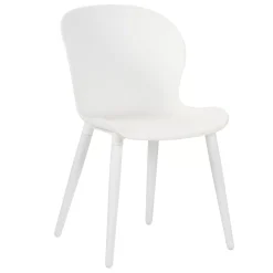 Sillas De Jardín<CASA Frida Silla De Concha Blanca