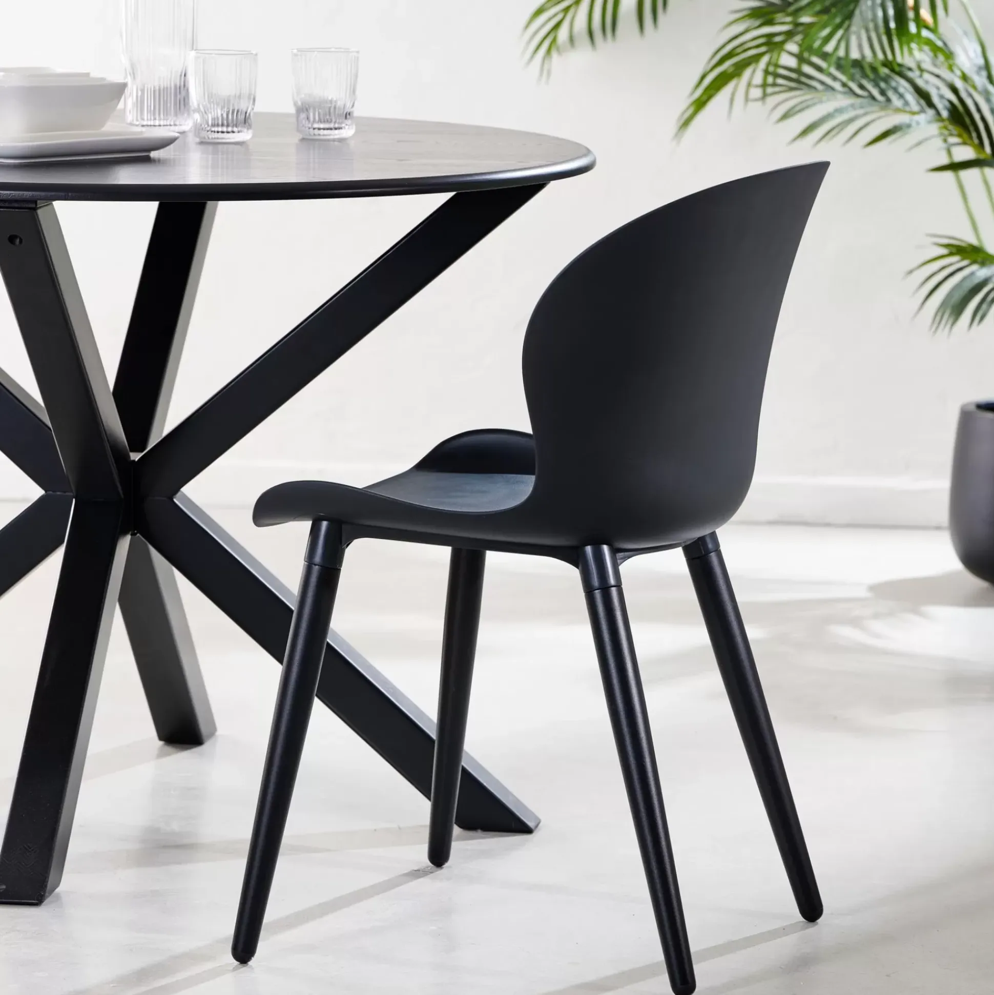 Sillas De Jardín<CASA Frida Sillas De Comedor Negro