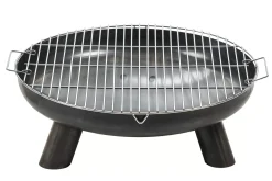 Barbacoa<CASA Fuego Parrilla Para Barbacoa Plateado