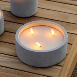 Velas Led<CASA Fuego Vela Led Solar Gris Claro