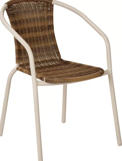 Sillas De Jardín<CASA Gerona Silla Apilable Arena + Natural