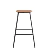 Taburetes De Bar<CASA Giulia Taburete Negro, Natural