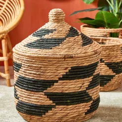 Cestas De Almacenaje<CASA Guatemala Cesta Negro, Natural