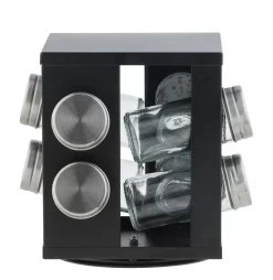 Tarros De Hierbas<CASA Industria Carrusel De Hierbas 8 Botes Negro