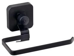 Accesorios Water<CASA Industria Soporte Papel Higien Con Ventosa Negro