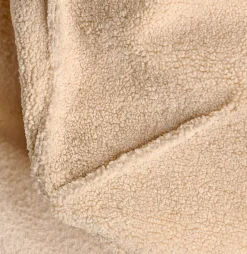 Pufs<CASA Jacki Tejido Teddy Blanco