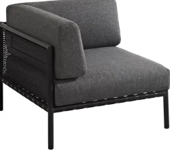 Conjuntos Lounge<CASA Jumbo Silla Esquinera Negro