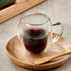 Tacitas<CASA Lagom Taza De Doble Pared Transparente