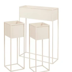 Soportes Para Plantas<CASA Largo Macetero Crema