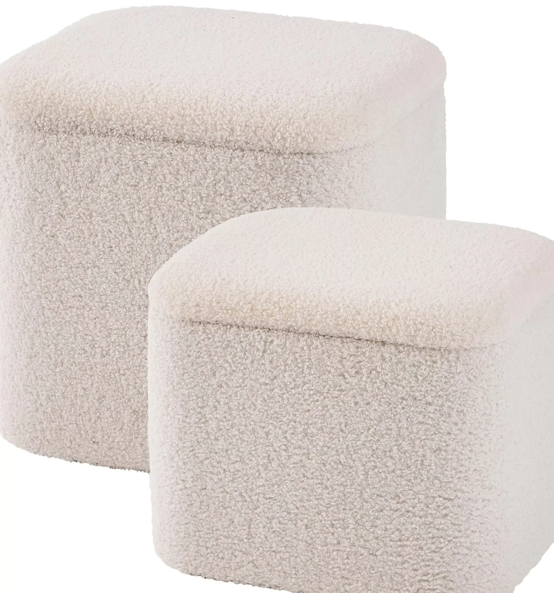 Pufs De Almacenaje<CASA Liam Funcion Almacenaje Blanco