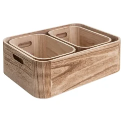 Cajas De Almacenamiento<CASA Ligno Cajita Natural