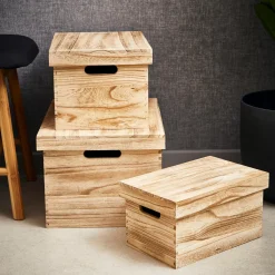 Cajitas<CASA Ligno Cajita Natural