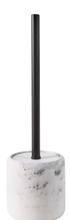 Accesorios Water<CASA Luna Cepillo Wc En Soporte Aspecto De Marmol