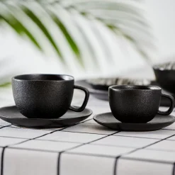 Tazas<CASA Magma Taza Y Plato Tacita Negro