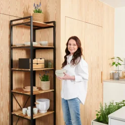 Estantes<CASA Marcel Estanteria De Pared Negro