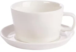 Tazas<CASA Marea Taza Y Plato Blanco