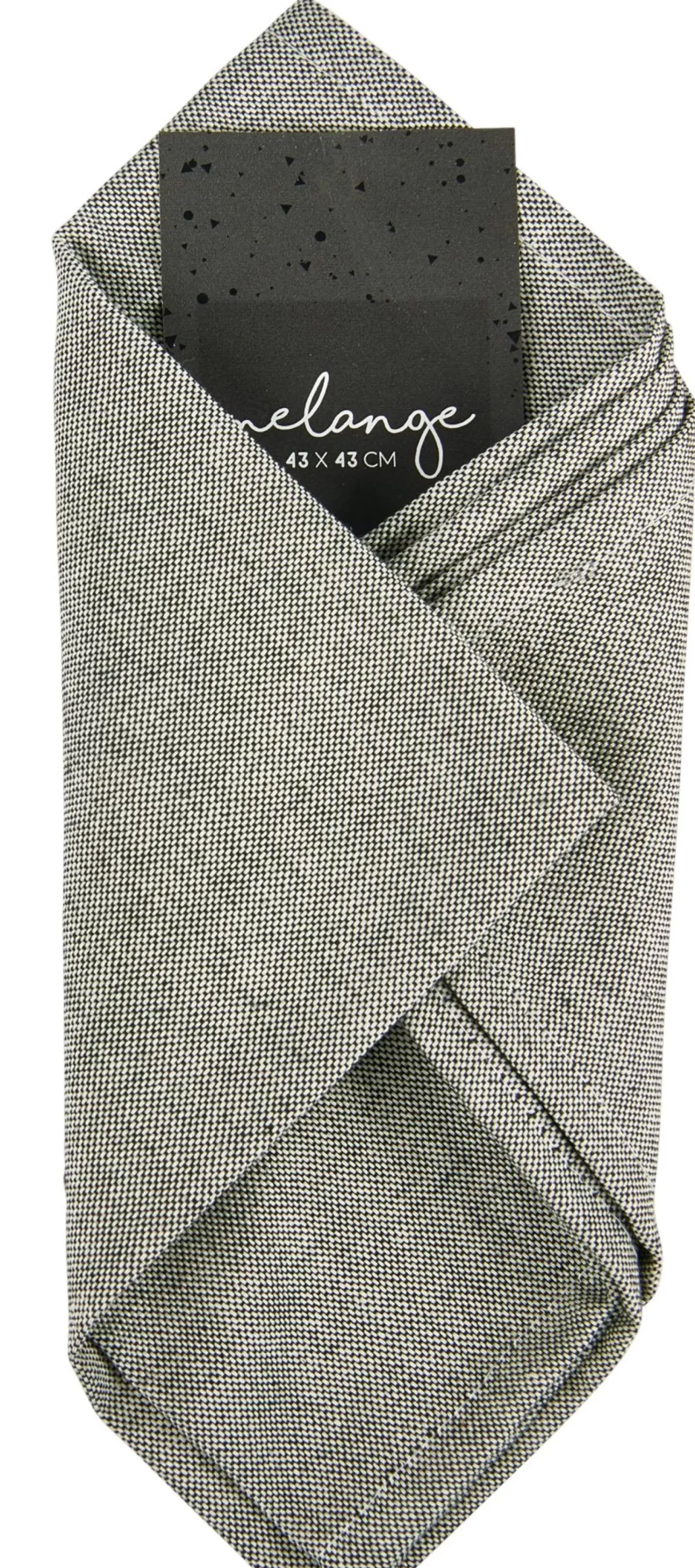 Manteles<CASA Melange Servilleta Negro