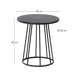 Mesas Auxiliares<CASA Miller Mesa Auxiliar Negro
