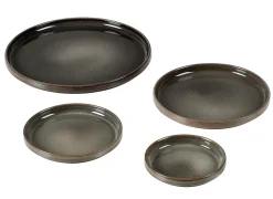 Platos<CASA Mineral Graphite Plato Gris