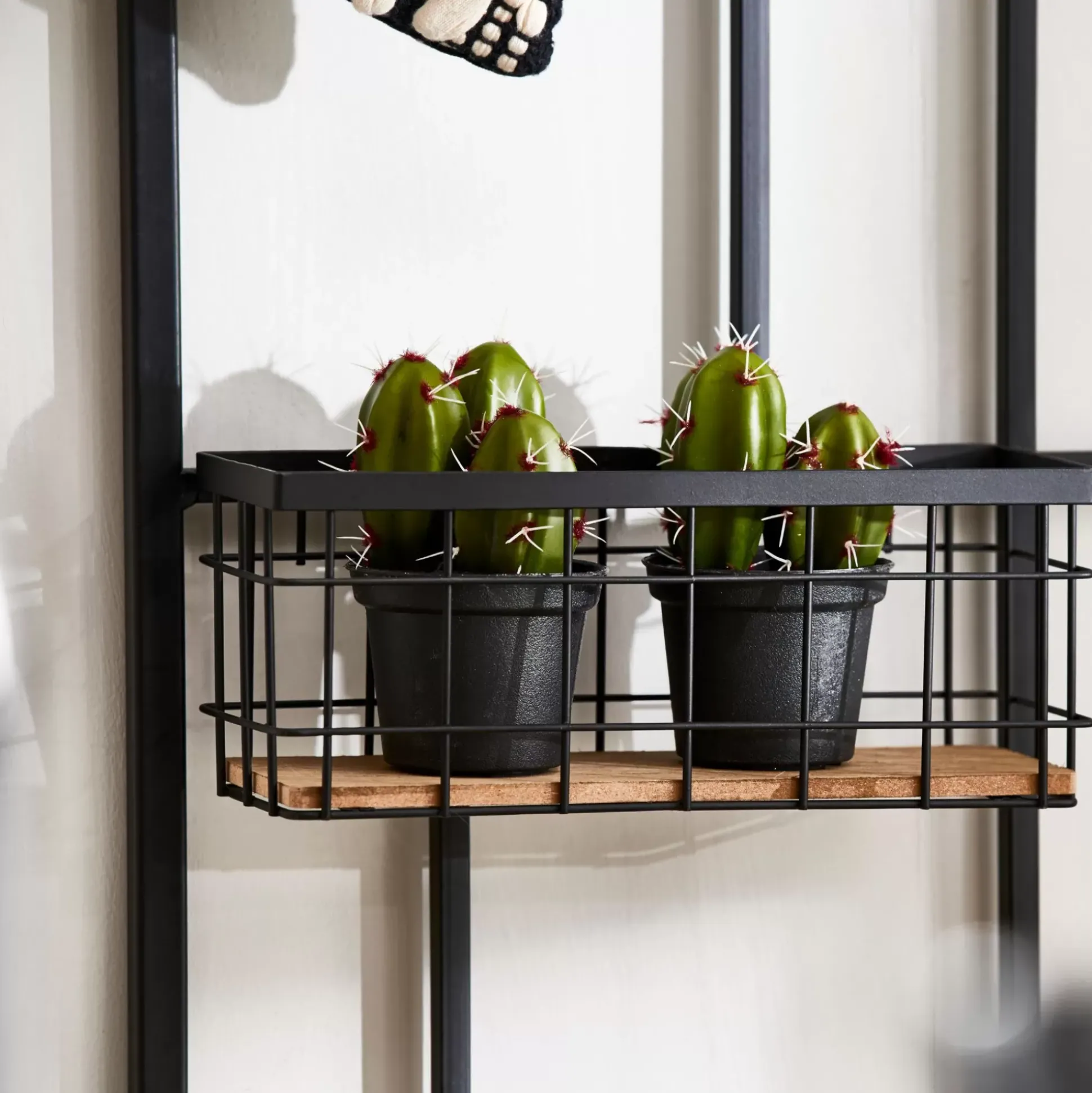 Decoracion De Pared<CASA Modular Cesta Negro