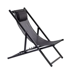 Hamacas De Playa<CASA Monterey Silla Plegable Negro