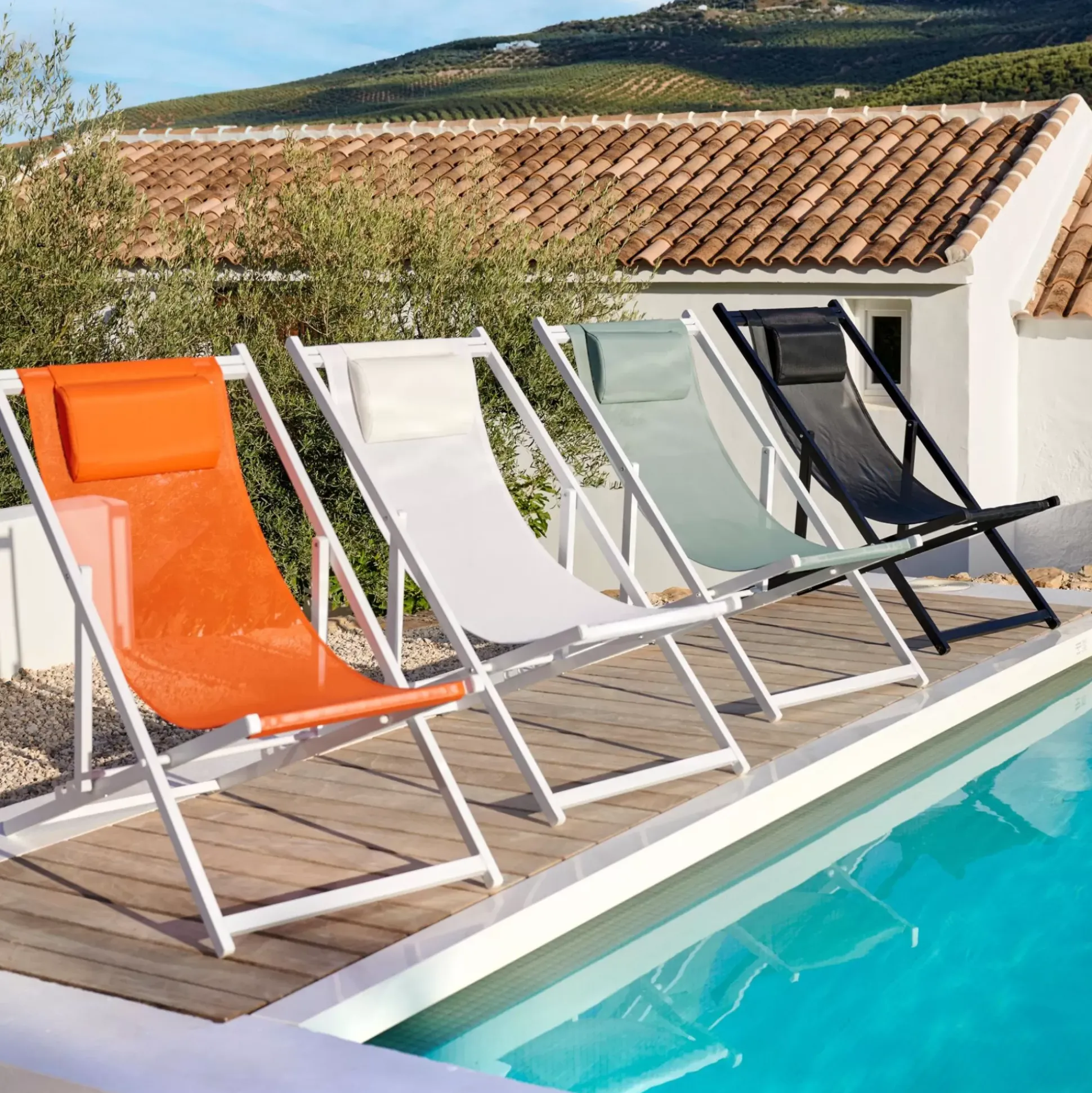 Hamacas De Playa<CASA Monterey Silla Plegable Negro