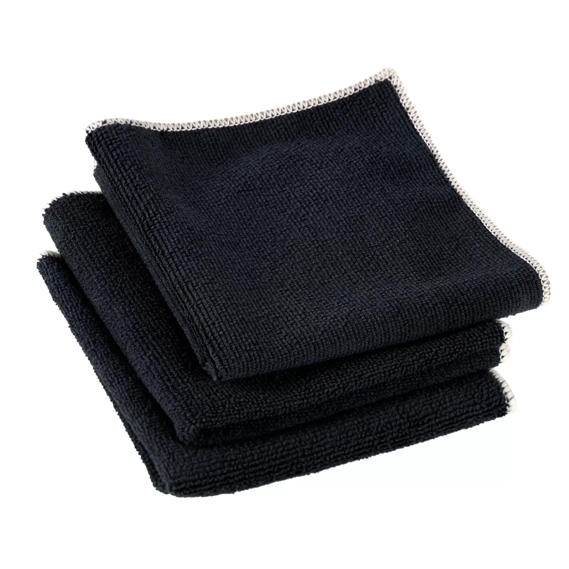 Panos De Cocina<CASA Multi Pano De Microfibra Juego De 3 Negro