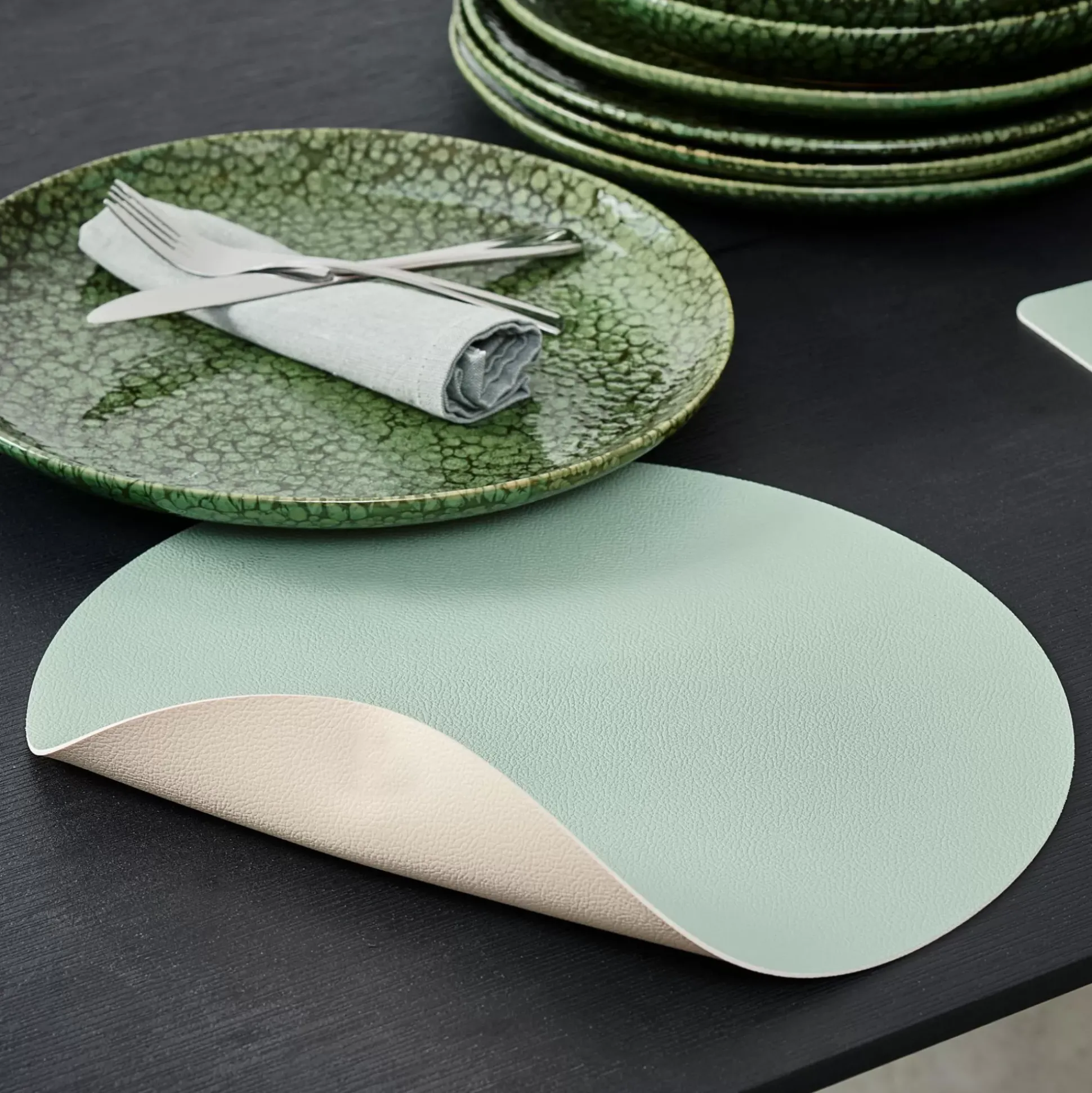 Manteles Individuales<CASA Nappa Mantel Individual Blanco, Menta