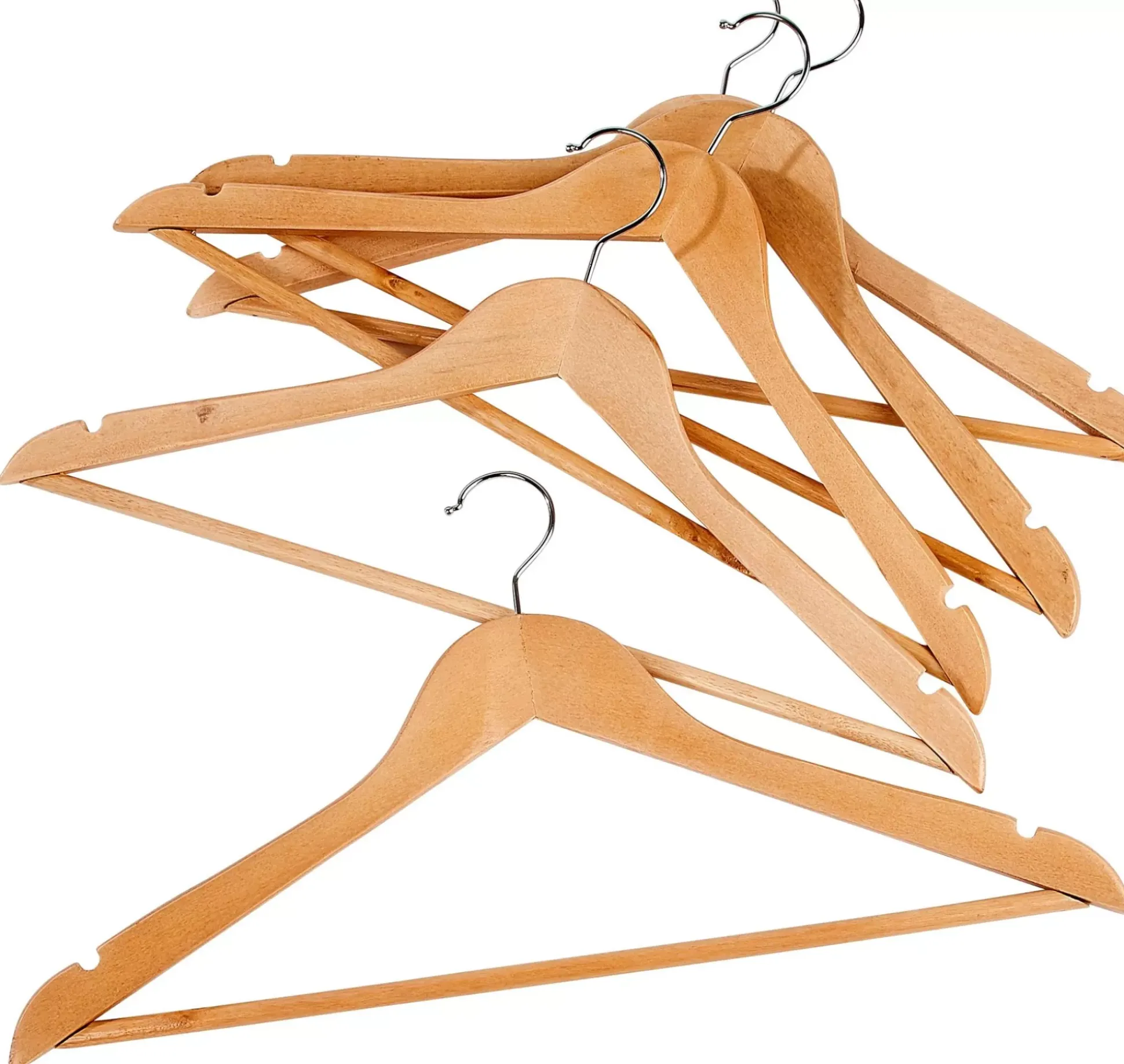 Perchas<CASA New Wood Perchas Juego De 5 Natural