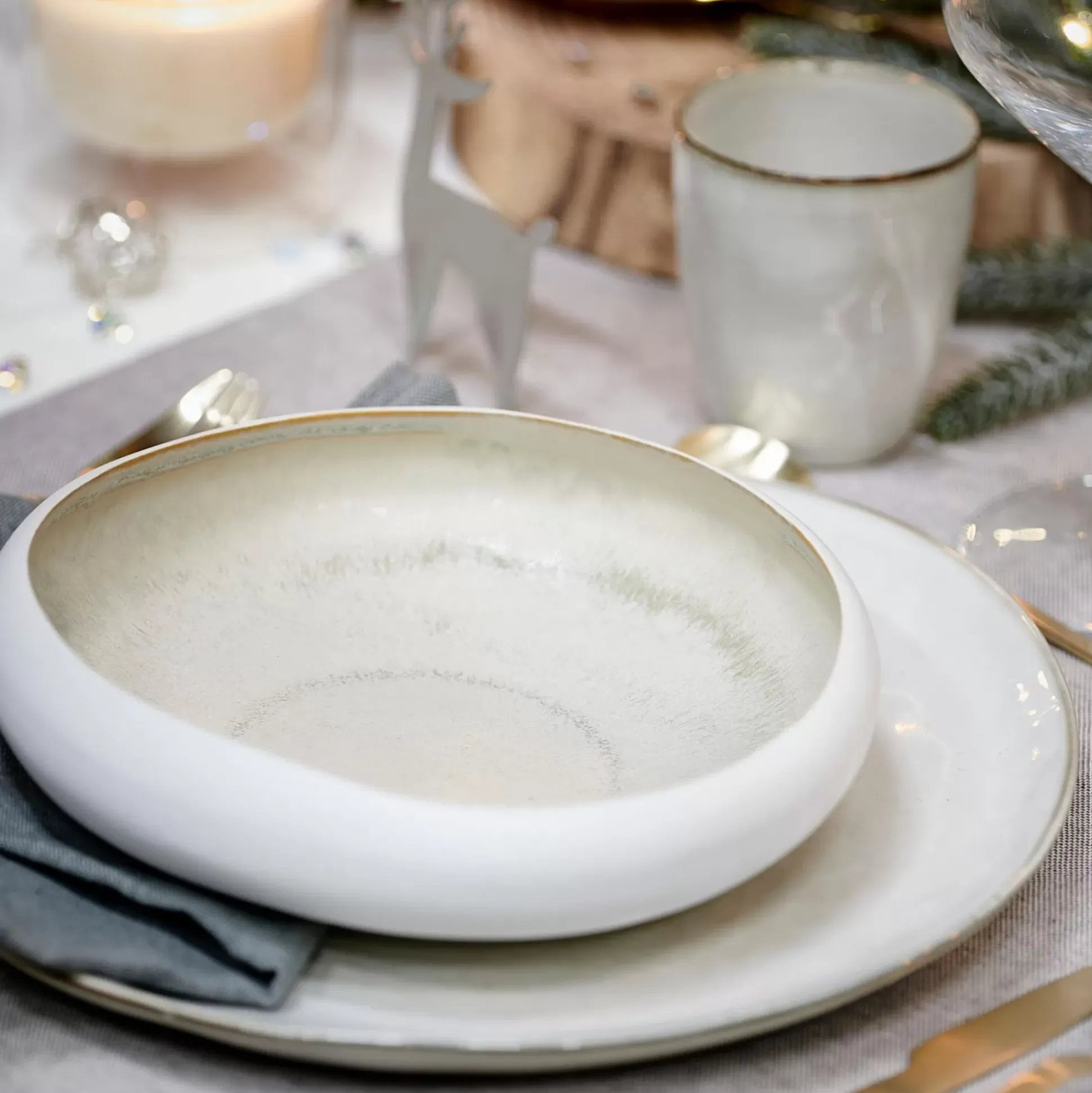 Cuencos<CASA Nordic Cuenco Blanco