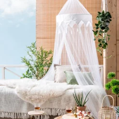 Decoracion Colgante<CASA Oriental Mosquitera Blanco