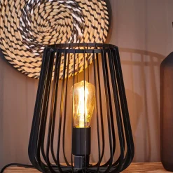 Lamparas De Mesa<CASA Orion Lampara De Mesa Negro