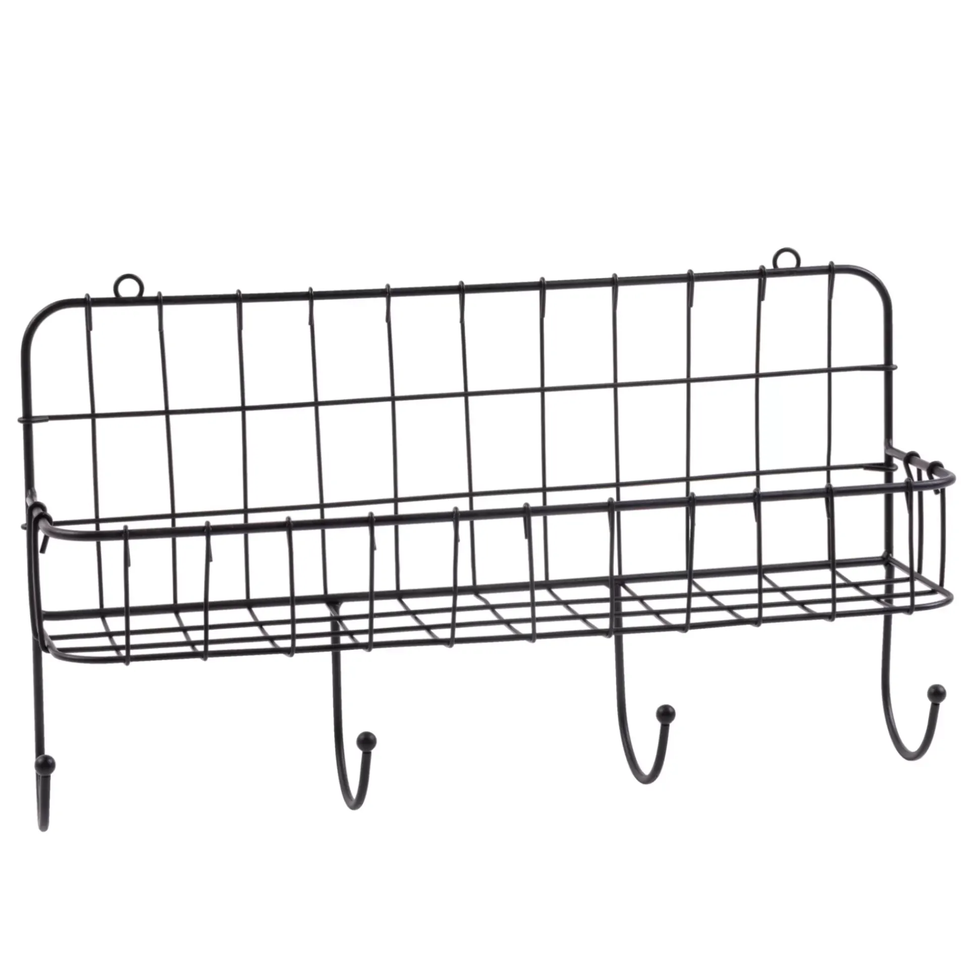 Accesorios De Cocina<CASA Oslo Organizador Cocina Con Ganchos Negro