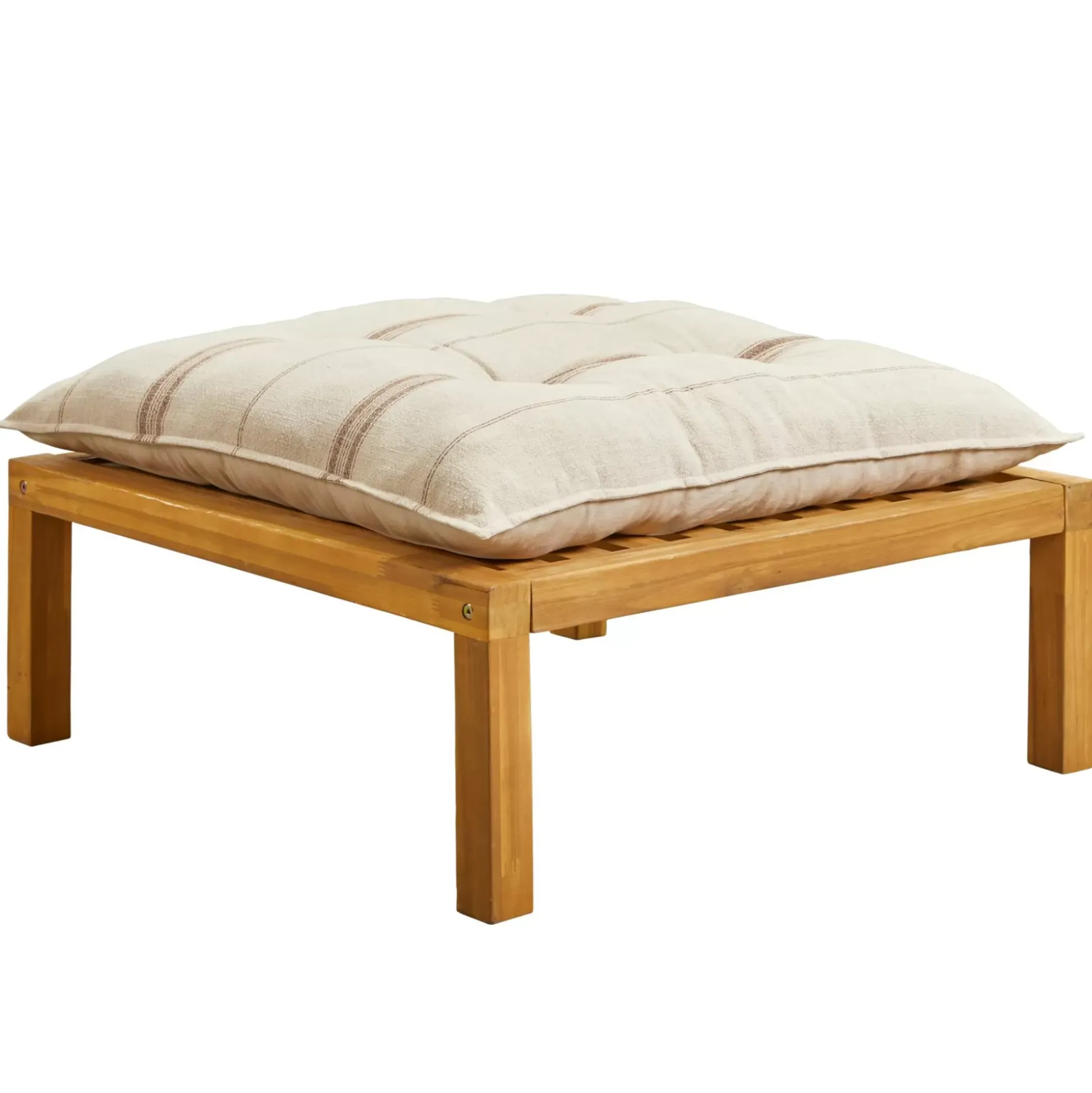 Conjuntos Lounge<CASA Paulette Mesa/Puf Lounge Natural