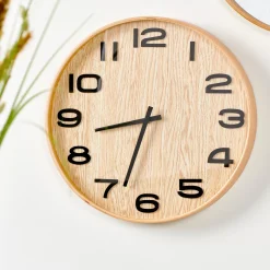 Campanas<CASA Plywood Reloj De Pared Natural