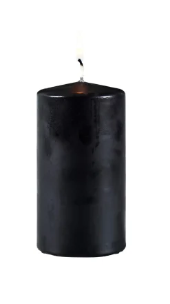 Velas<CASA Pure Vela Cilindrica Negro