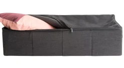 Cajas De Almacenamiento<CASA Rango Caja De Almacenaje Con Cierre De Cremallera Gris Oscuro