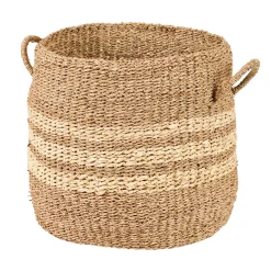 Cestas De Almacenaje<CASA Rayas Cesta L Natural