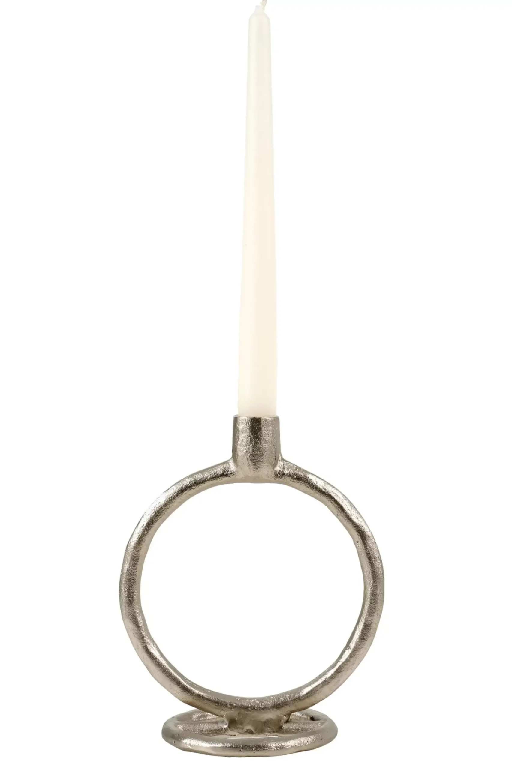 Candelabros<CASA Rings Candelabro Plateado