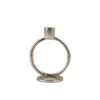 Candelabros<CASA Rings Candelabro Plateado