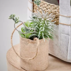 Plantas Artificiales<CASA Rope Planta Artificial Macetero Colg Natural