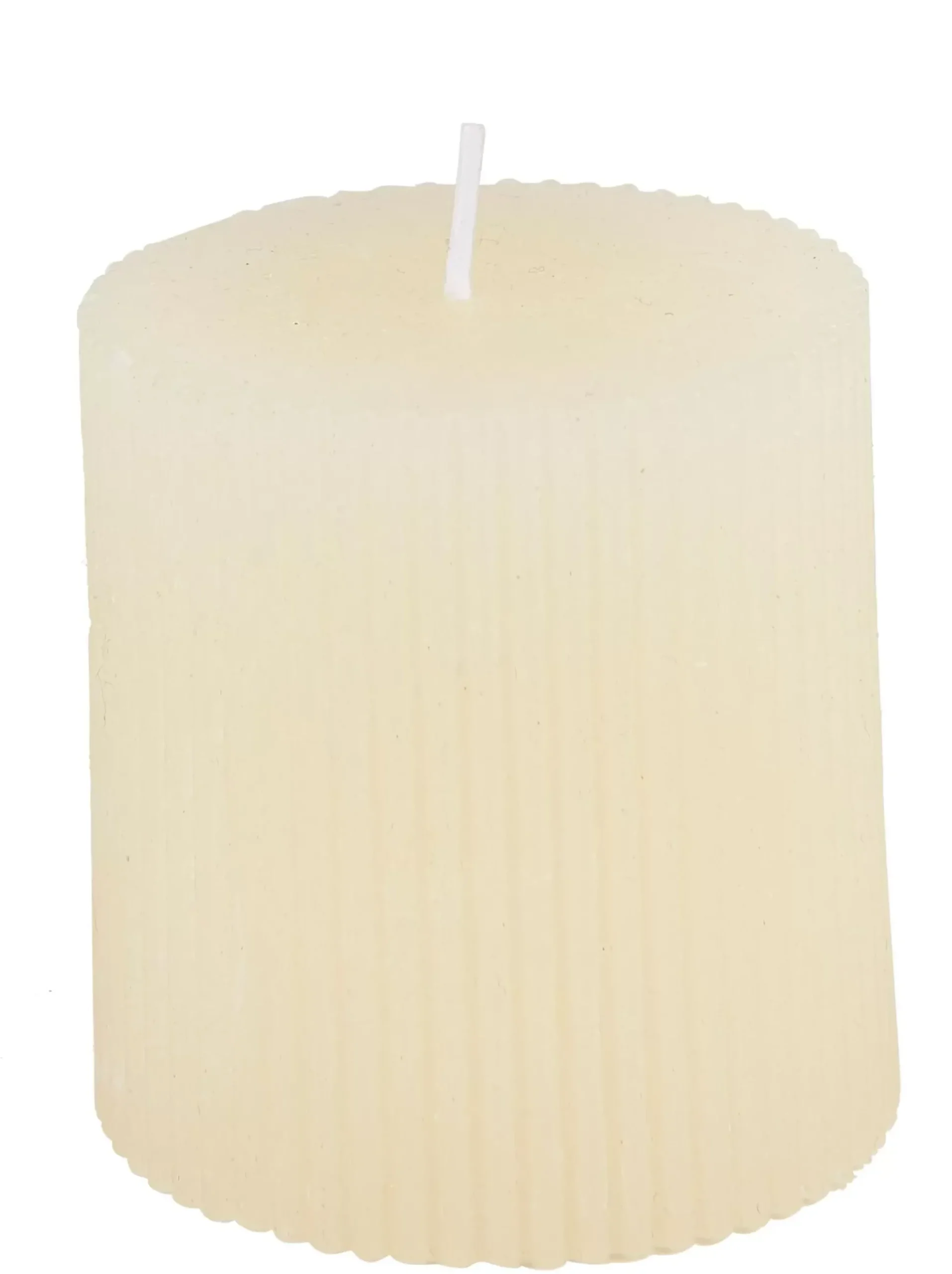 Velas<CASA Rustic Vela Estriada Marfil