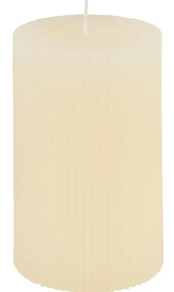 Velas<CASA Rustic Vela Estriada Marfil