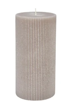 Velas<CASA Rustic Vela Rib Gris