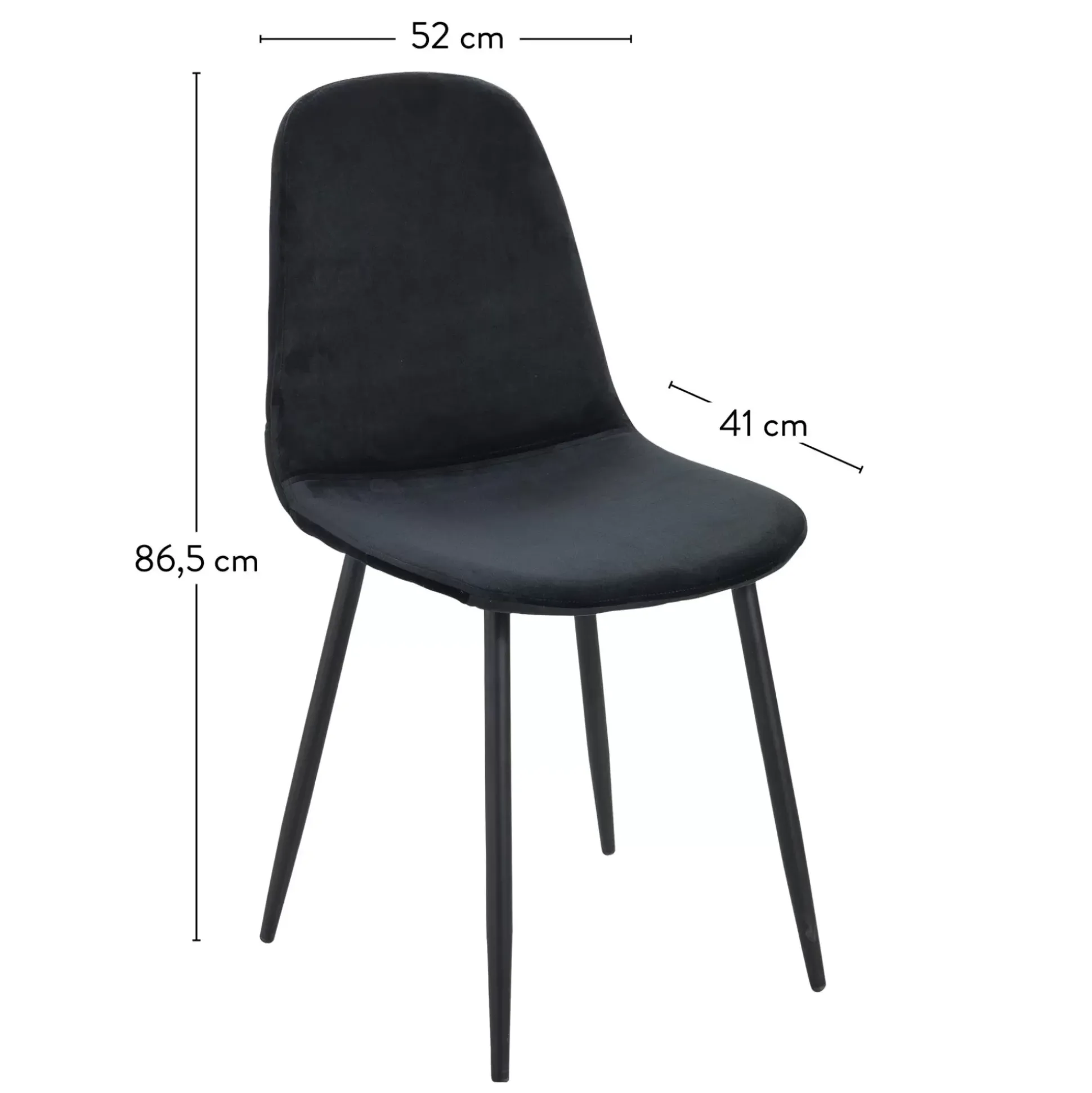 Sillas De Comedor<CASA Silke Silla De Comedor Negro