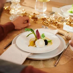 Platos<CASA Soul Ivory Plato Llano Blanco