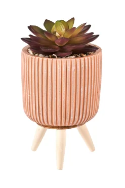 Plantas Artificiales<CASA Stripe Planta Crasa Art En Tarro Multicolor