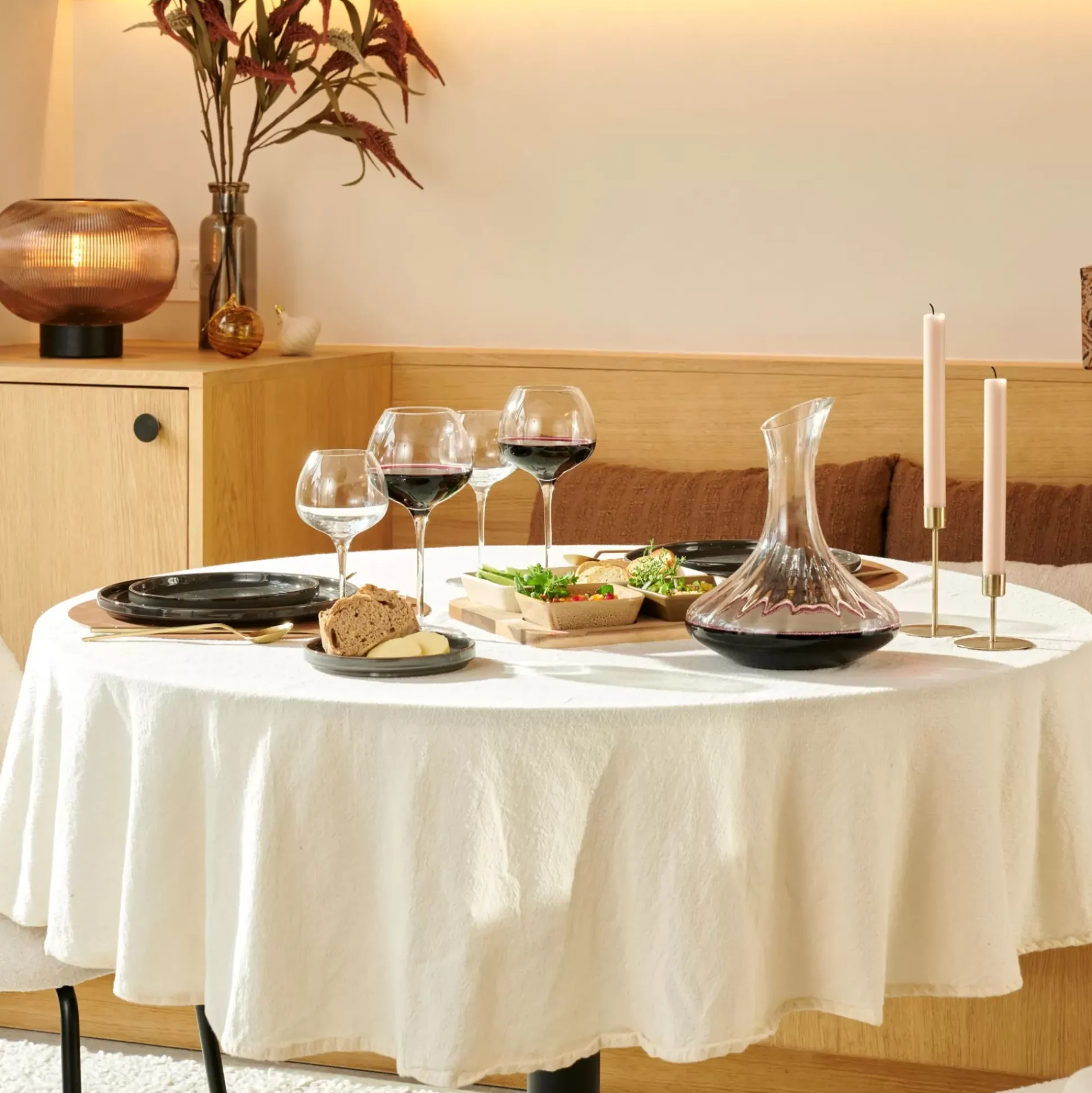 Manteles<CASA Uniline Mantel Blanco Apagado