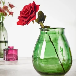 Ramos Artificiales<CASA Velvet Flor Artificial Rojo